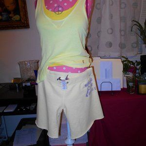 Juicy Couture Tank Top Bright Pastel Yellow Size (P)